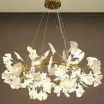 Floral Radiance Ceramic Tree Petal Chandelier (Model R) - Image 10