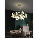 Floral Radiance Ceramic Tree Petal Chandelier (Model R) - Image 3