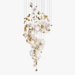 Flying Flowers Fluttering Cascade Chandelier