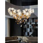 Flying Flowers Fluttering Circular Chandelier - Image 5