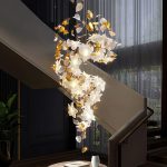 flying flowers fluttering chandelier gohomme