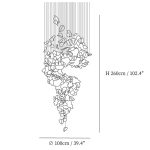 Flying Flowers Fluttering Cascade Chandelier - Image 30