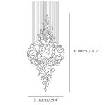 Flying Flowers Fluttering Cascade Chandelier - Image 31