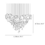 Flying Flowers Fluttering Circular Chandelier - Image 12