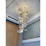 Floral Radiance Ceramic Tree Petal Chandelier Double Vertical - Image 13