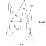 Geometric Shape Art Modern Chandelier - Image 25