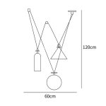 Geometric Shape Art Modern Chandelier - Image 24